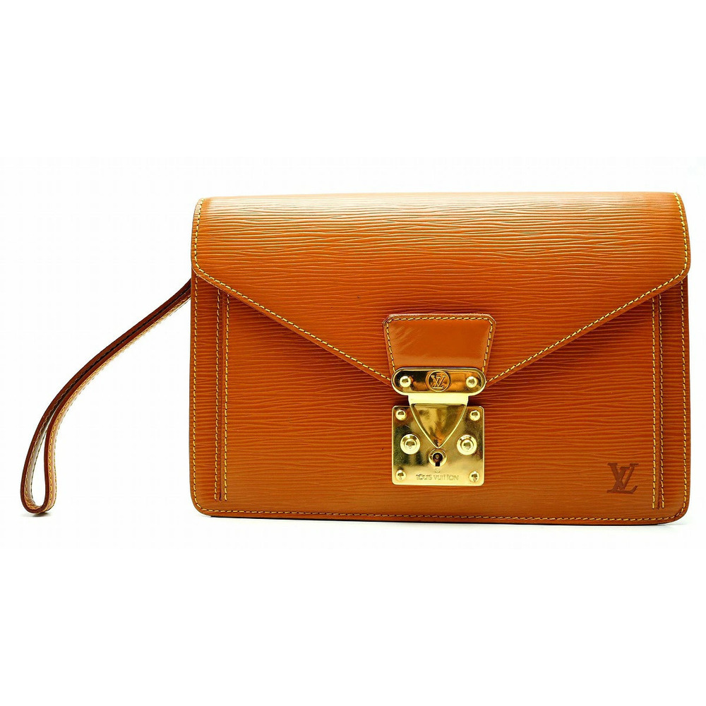 LOUIS VUITTON Epi Dragonne Shoulder Bag Handbag Leather Zipang Gold